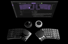 Naya Create split ergonomic keyboard with four modules