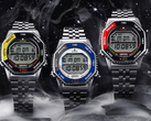 The new Seiko Rotocall reissue comes in yellow-black, red-black, and gray-blue colorways, pictured. (Image source: Seiko)