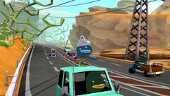 Driving in Tiny Terry’s Turbo Trip is shown (Image source: Steam)