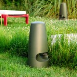 The latest outdoor speaker by Triangle is available in grey and green. (Image source: Triangle)