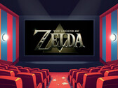 The Legend of Zelda movie shown in a theater