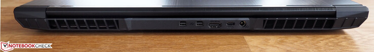 Rear: 2 x Mini DisplayPort 1.4, HDMI 2.0, USB 3.0 Type-C, DC-in