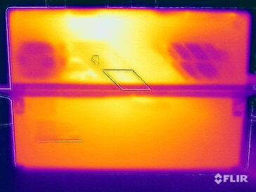 Surface temperatures stress test (rear)