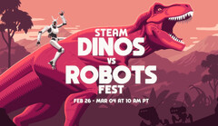 Steam's Dinos vs. Robots Fest is slated to bring game deals on a bunch of stellar titles from recent years. (Image source: Steam on YouTube)