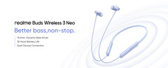 The Buds Wireless 3 Neo. (Source: Realme)