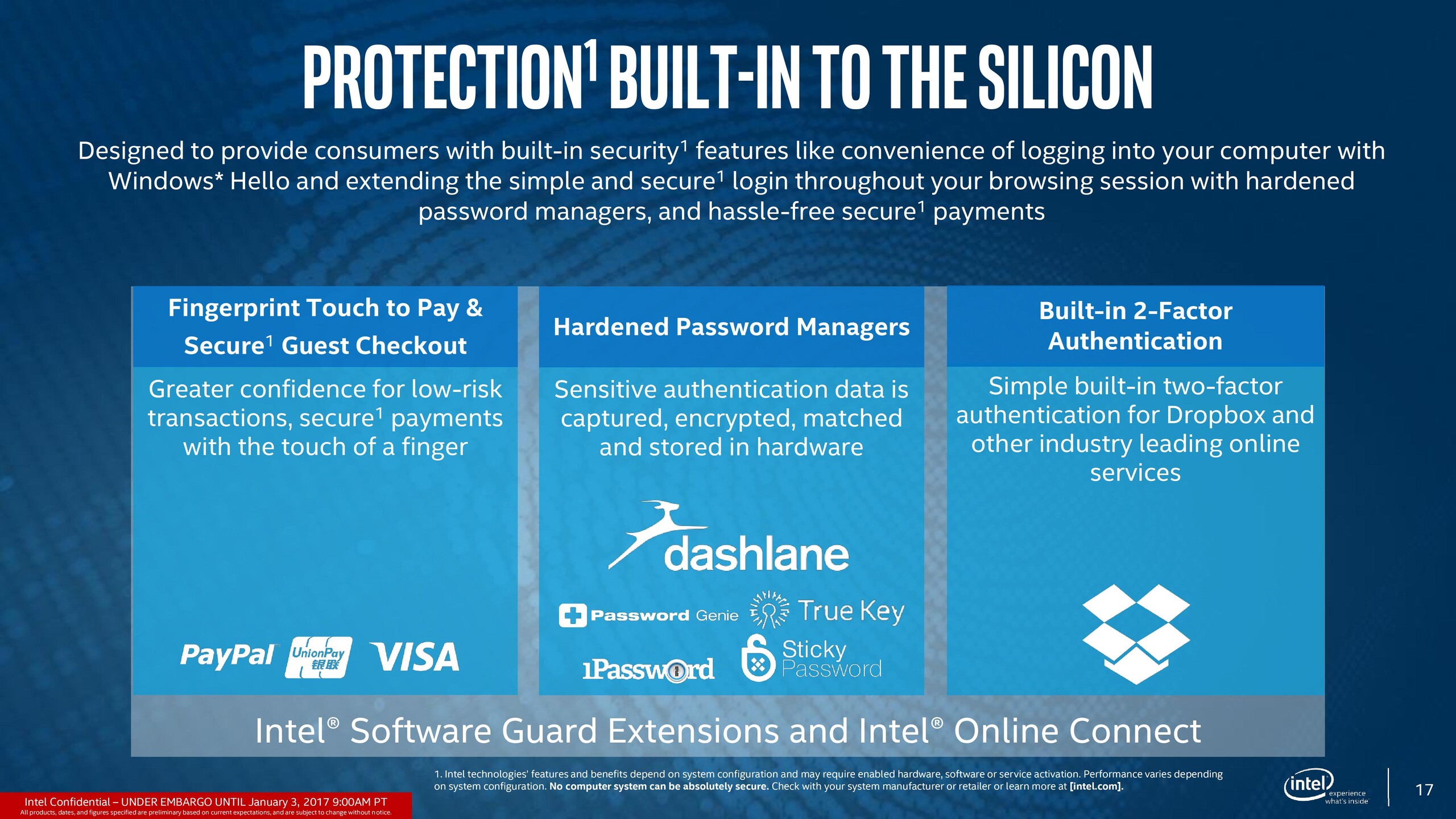 Intel connect. Intel AMT. Intel software. Intel software Guard Extensions. Active Management Technology.