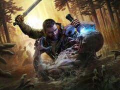 Dying Light: The Beast, screenshot featuring the main character killing a zombie. (Image Source: Techland)