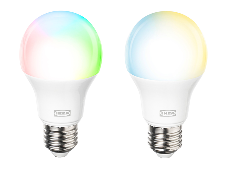 The IKEA Kajplats E27/E26 standard globe shape, 60 mm diameter smart bulbs. (Image source: IKEA)