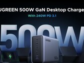 The Ugreen Nexode 500 W GaN charger features a total of six ports—five USB-C and one USB-A (Image source: Ugreen)