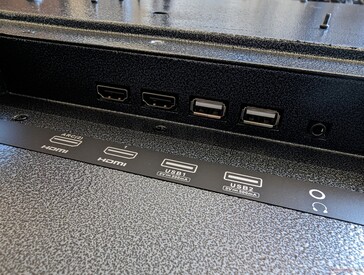 Lots of HDMI ports, but there are sadly no USB-C or DisplayPort options