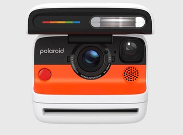 The flip-up flash also acts as a lens cover. (Image source: Polaroid)