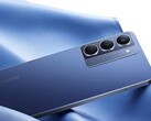 The Realme P3x 5G has a modern design with a flat frame and optional leather-textured back. (Image source: Realme)