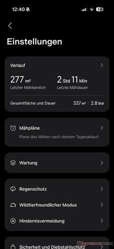 Settings Menu
