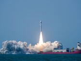 The Smart Dragon-3 lifts off from a vessel at sea
