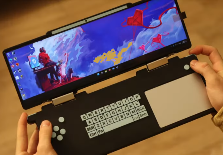 YouTuber builds ultrawide gaming handheld DS Deck from old Lenovo Yoga Laptop