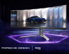 AOC claims that the AGON PRO PD49 has been inspired by the design of a Porsche 911. (Image source: AOC)