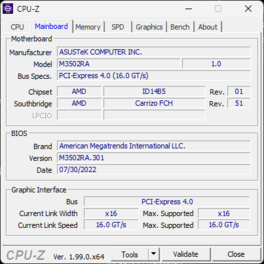 CPU-Z, mainboard