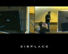 The Displace TV demos its new safety feature. (Source: Displace)