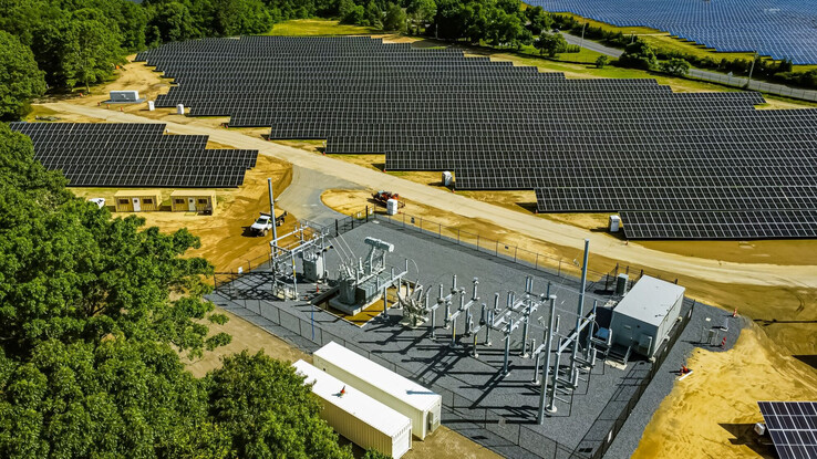 In Long Island, the Calverton Links Golf Course is home to a nearly 23-megawatt solar project (image: National Grid Ventures)