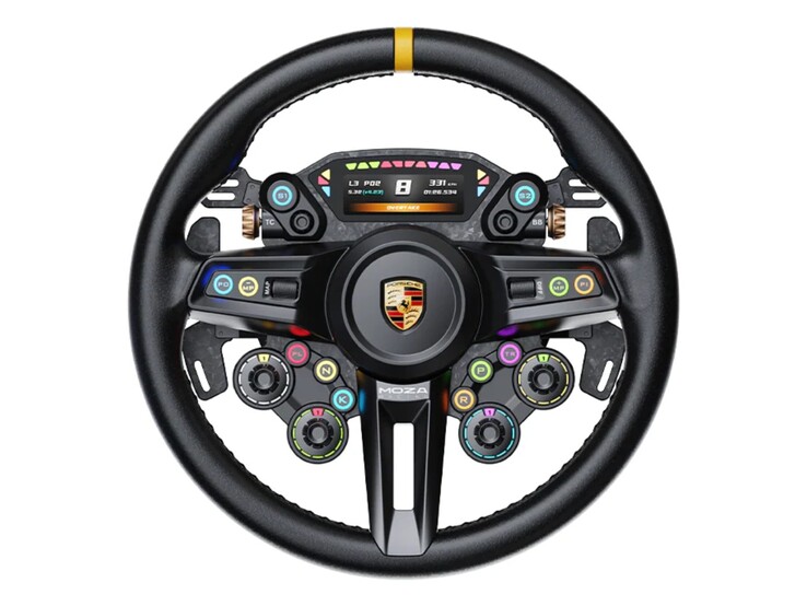Officially licensed Porsche Sim Racing Steering Wheel. (Image source: Moza)