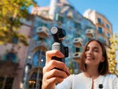 The Osmo Pocket 4 as seen in hands-on marketing images from Barcelona.