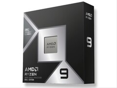 Retail packaging for the Ryzen 9 9950X3D2 CPU.