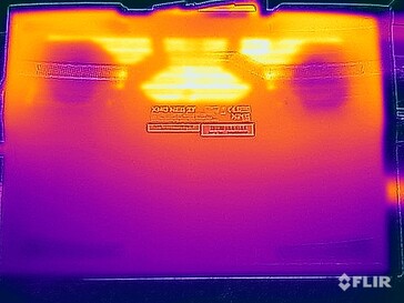 Surface temperatures stress test (underside)