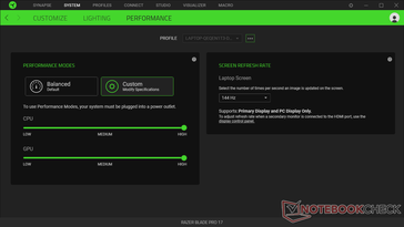 These are the "Correct" settings for getting your Blade laptop running at its full gaming potential