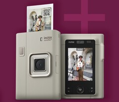 The Fujifilm Instax LiPlay+ hybrid instant camera can print photo collages using images taken with its front and rear cameras. (Image source: Fujifilm)
