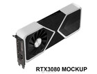 RTX 3080 render. (Image source: gonex via VideoCardz)