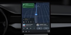 Android Auto 'Coolwalk' should improve usability on wider displays. (Image source: Google)
