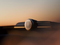 Close-up view of a Bowers & Wilkins tweeter inside the new Volvo EX60. (Image: Volvo)