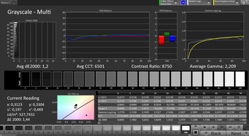 CalMAN grayscale without TrueTone