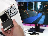 ETA Prime's Steam Deck mini PC is very bare-bones but has better acoustics and thermals than the standard Steam Deck thanks to an open case and more heat sinks. (Image source: ETA Prime on YouTube - edited)
