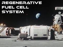 Honda will test its water electrolysis system, a key component of its energy-generating lunar fuel cell system, on the ISS. (Image source: Honda)