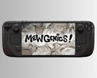 Mewgenics' logo and the Steam Deck. 