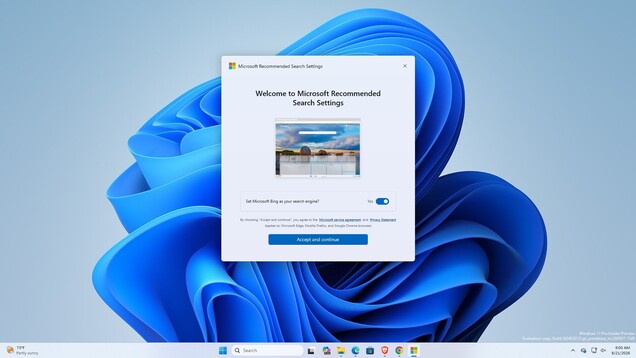 The new Microsoft app asking users to switch their default search engine to Bing