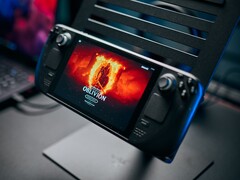 Pictured: Steam Deck running Oblivion via GeForce Now (Image Source: Alex Wätzel from Notebookcheck)