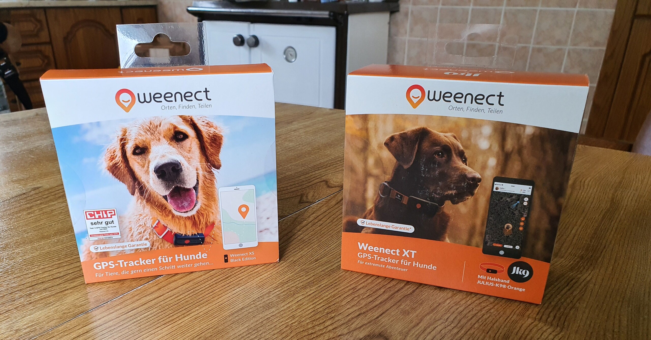 Weenect XS and Weenect XT pet gps trackers