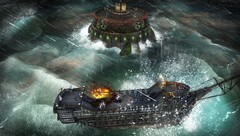 Abandon Ship pits players against enemy fortifications and sea monsters in tactical naval encounters (Image source: Stove)