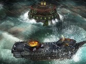 Abandon Ship pits players against enemy fortifications and sea monsters in tactical naval encounters (Image source: Stove)