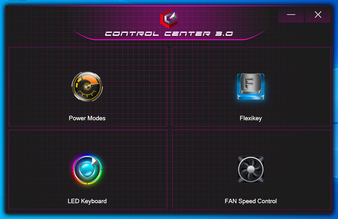 Control Center 3.0 home screen