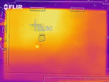 Heat development, bottom (idle)