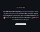 GOG has undertaken a major game preservation endeavour (image source: GOG)