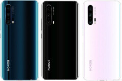 The Honor 20 series&#039; alleged colorways. (Source: DigitalTrends)