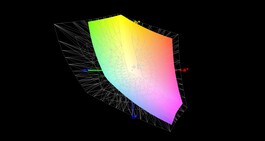 60% AdobeRGB colour space coverage