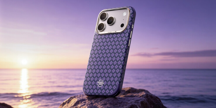 Benks ArmorEdge Kevlar iPhone 17 Pro and Pro Max case in Peri Purple.