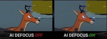 The effect of AI Defocus is subtle and often only noticed when looking very closely. (Image source: PhoneBuff on YouTube)