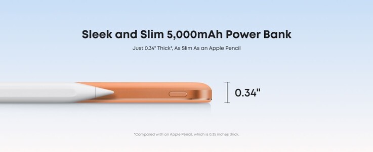 The Anker Nano Power Bank (5K, MagGo, Slim) in Cosmic Orange