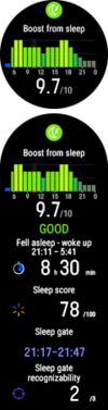 The Boost from sleep feature. (Image source: Polar)